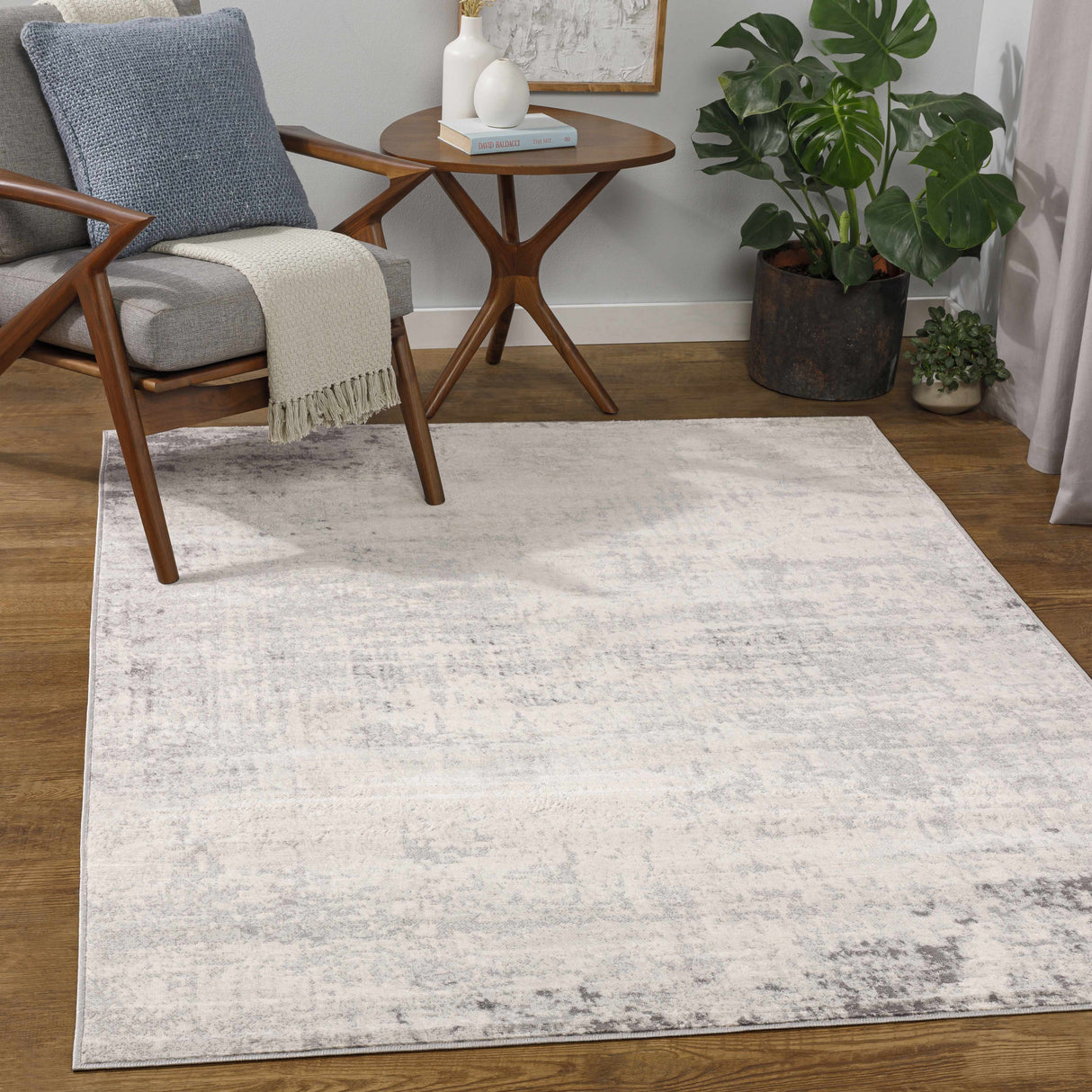 Kalanganan Abstract Gray Rug - Clearance