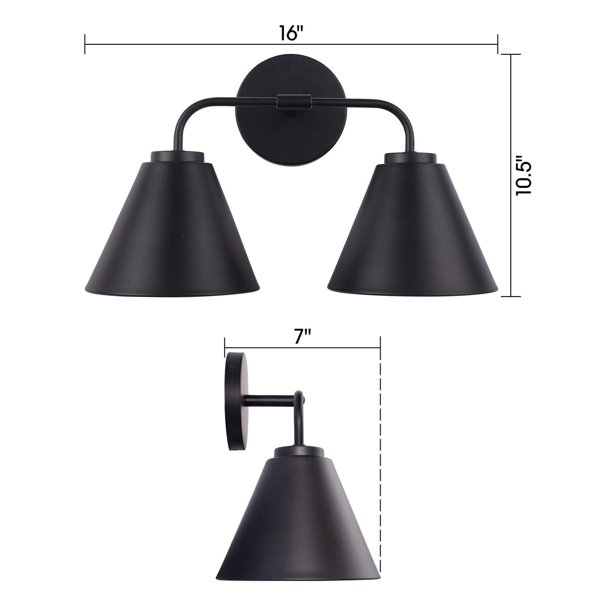 Loft Lantern Modern 2-Light Vanity Light