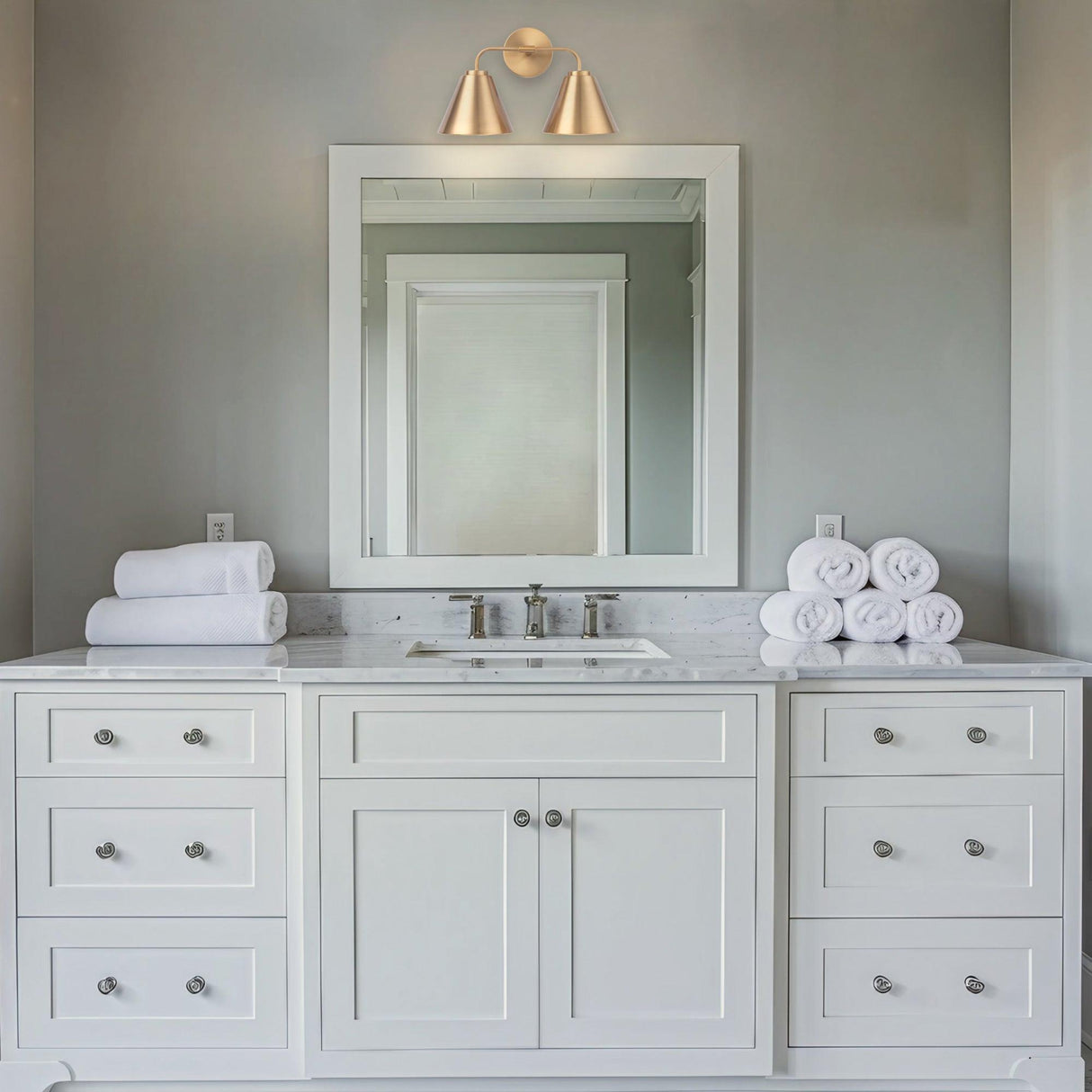 Loft Lantern Modern 2-Light Vanity Light