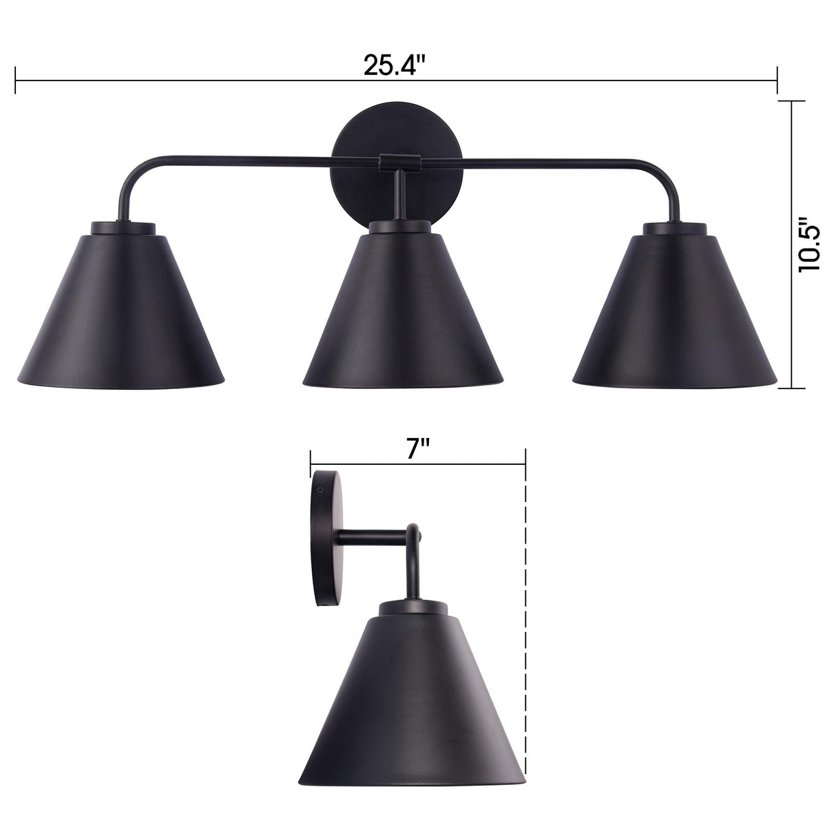 Loft Lantern Modern 3-Light Vanity Light