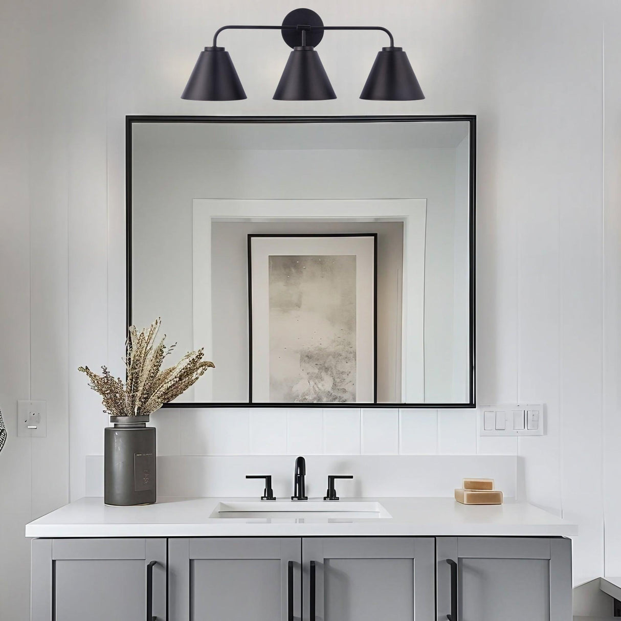 Loft Lantern Modern 3-Light Vanity Light