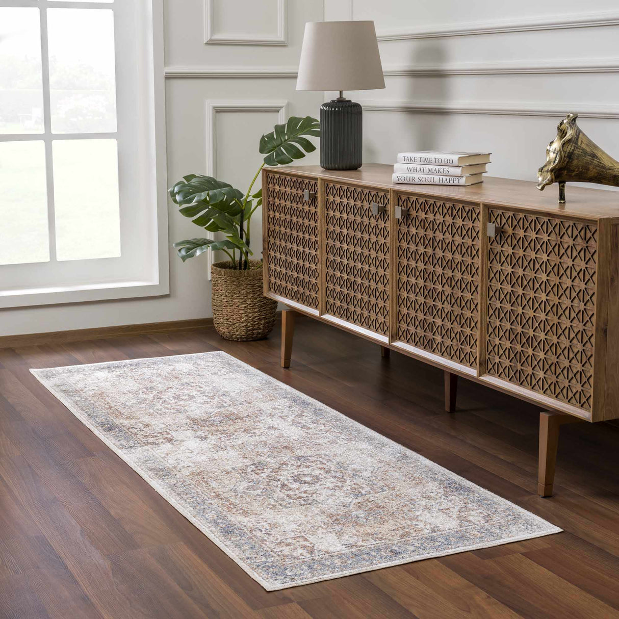 Heritage Style Flat Pile Washable Rug