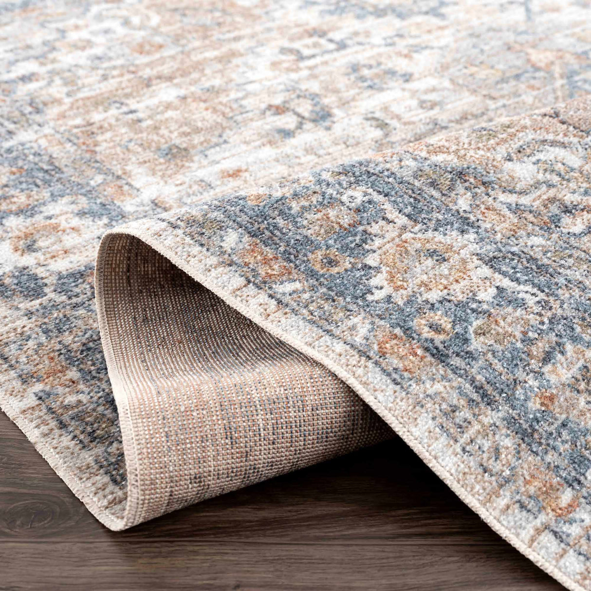 Ezri Flat Pile Washable Rug