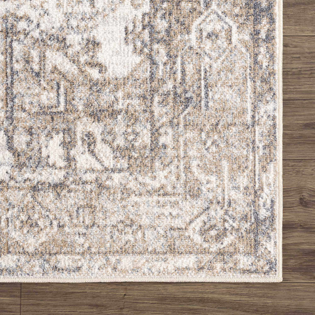 Blue Brown Hera Washable area rug