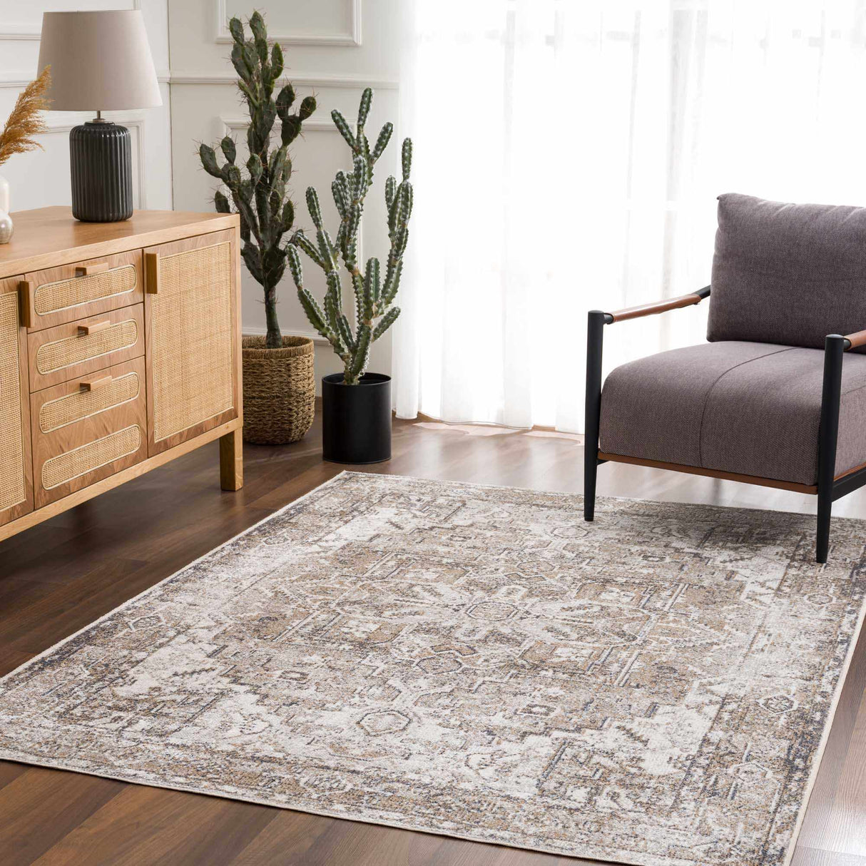 Hera Flat Pile Washable Rug