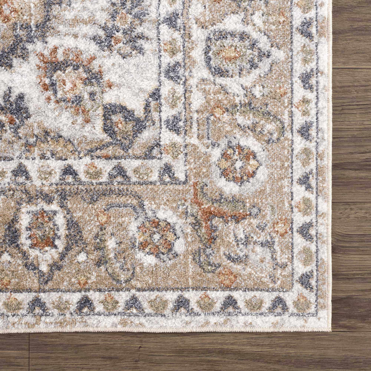 Beige Hiti Washable area rug