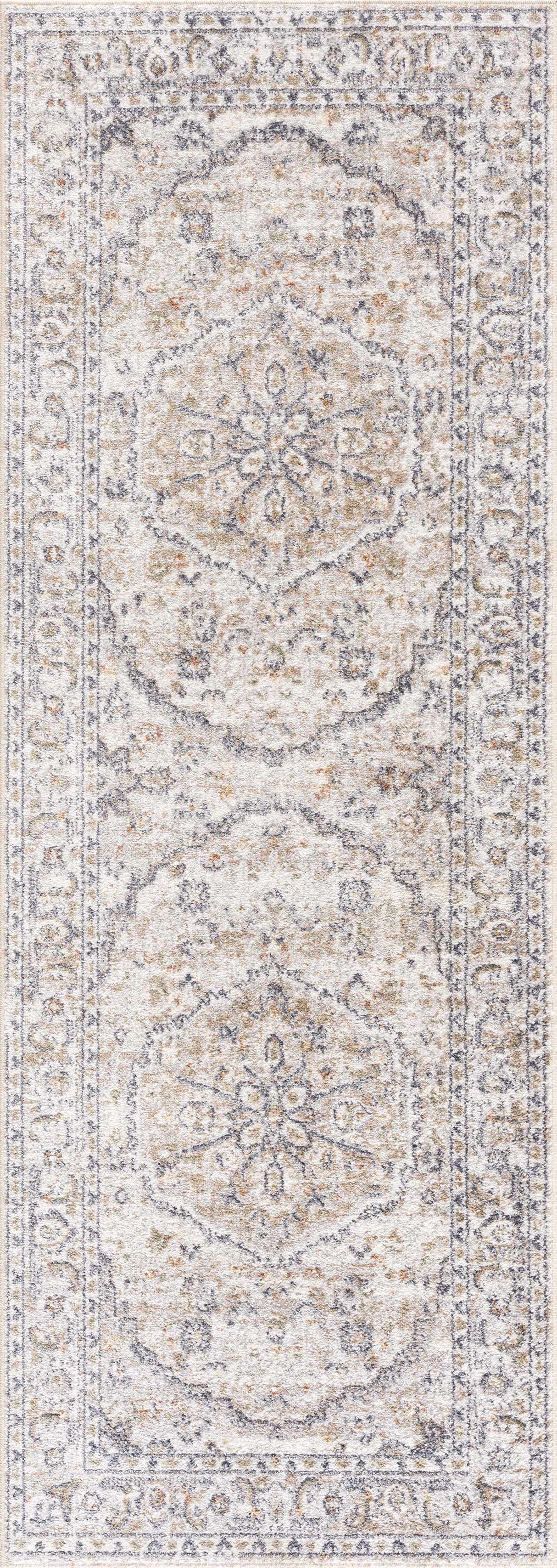 Cream Hiti Washable area rug