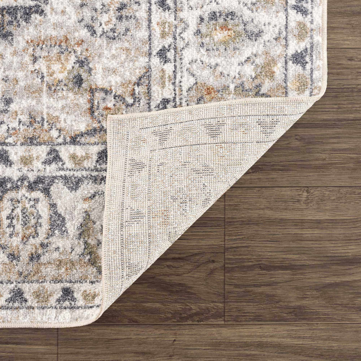 Cream Hiti Washable area rug
