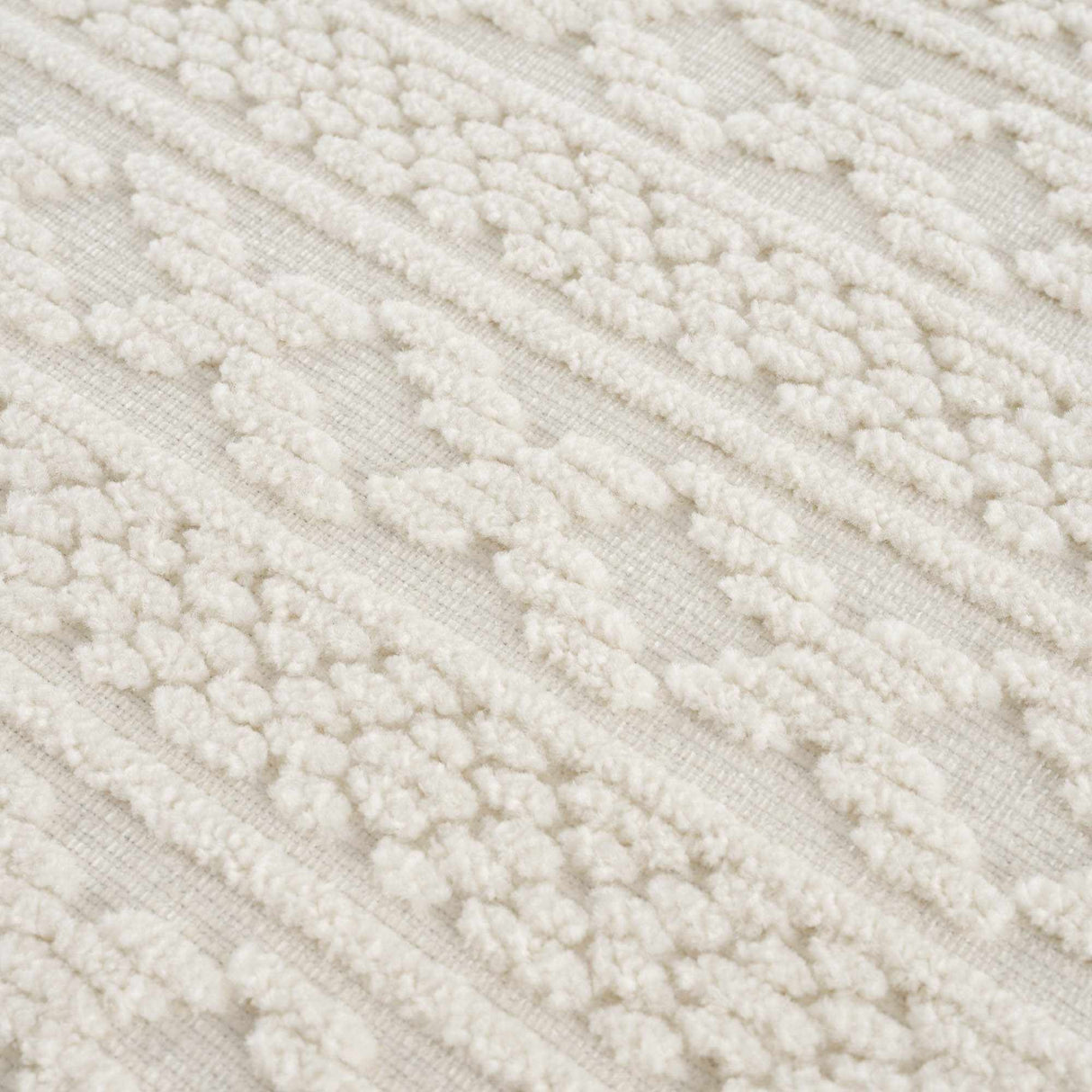 Fadey White 3D Washable Rug