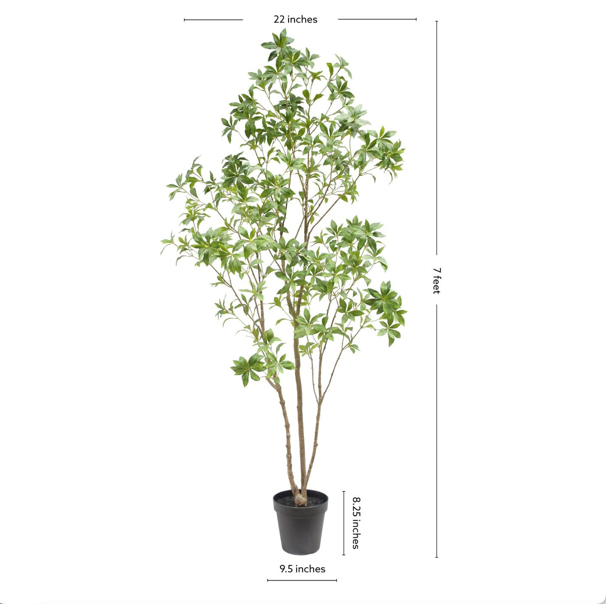 7' Artificial Laurel Tree