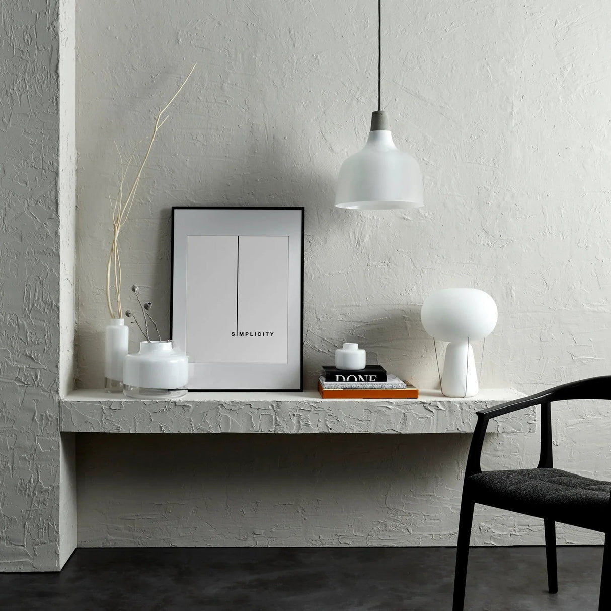 Blow Lamp with Opal Top