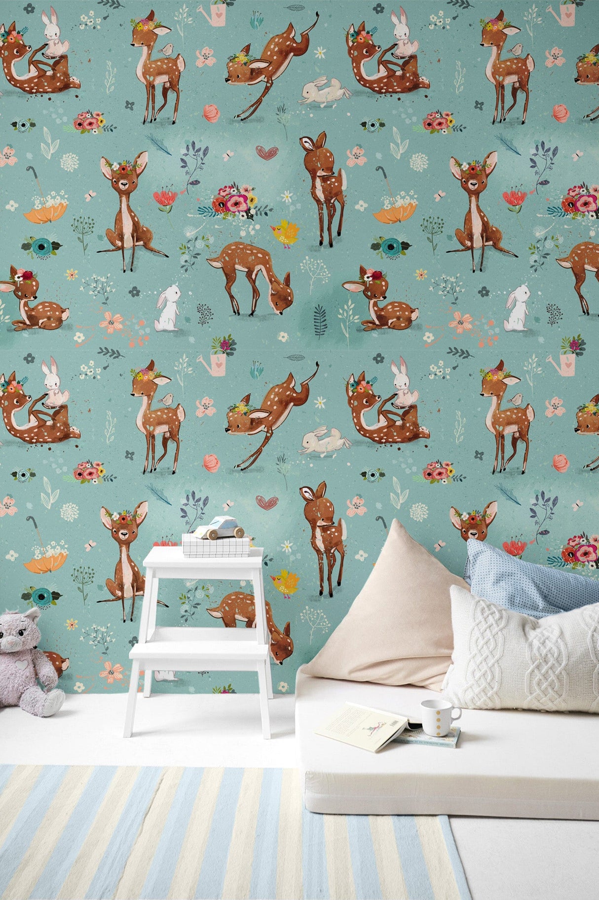 Deer Fawn Wallpaper Peel and Stick