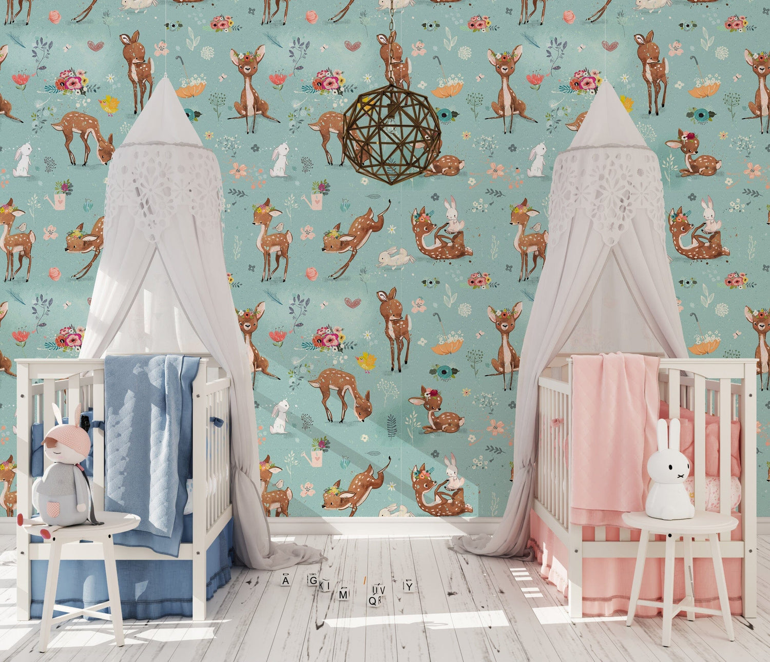 Deer Fawn Wallpaper Peel and Stick