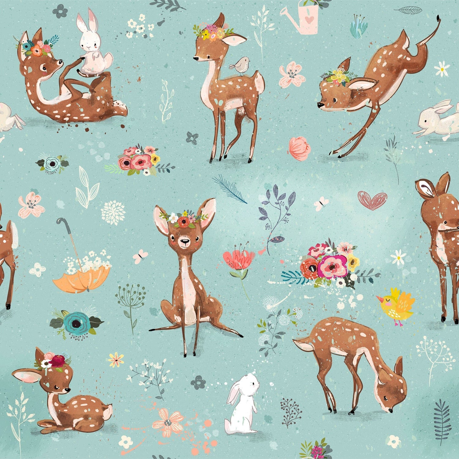 Deer Fawn Wallpaper Peel and Stick