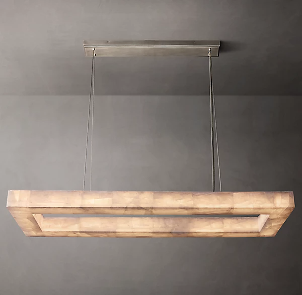 Liviji rectangular Chandelier 54"