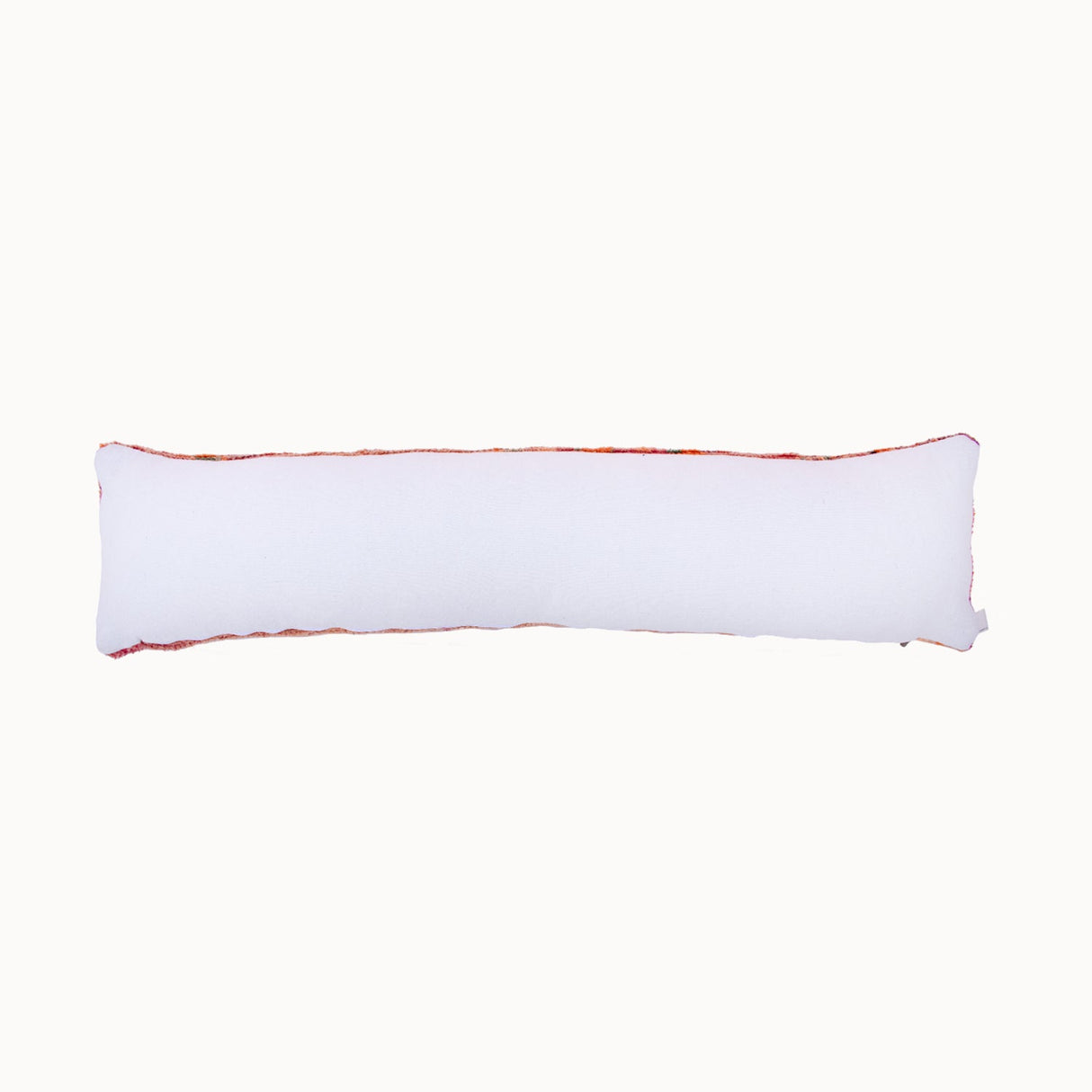 Peach Long Lumbar Rug Pillow