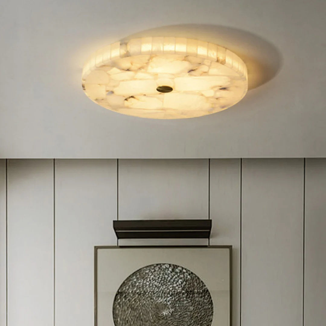 Luminous Alabaster Ceiling Light
