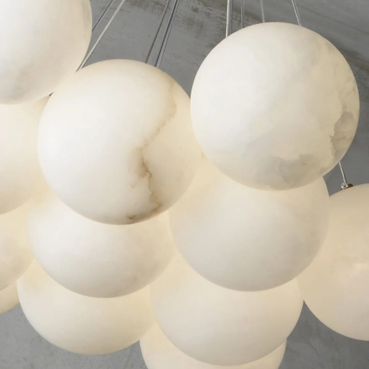 Lunar Alabaster Spherical Chandelier