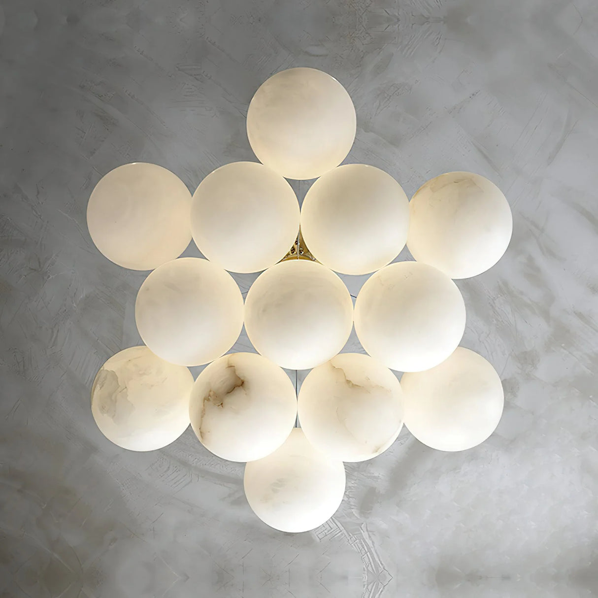 Lunar Alabaster Spherical Chandelier