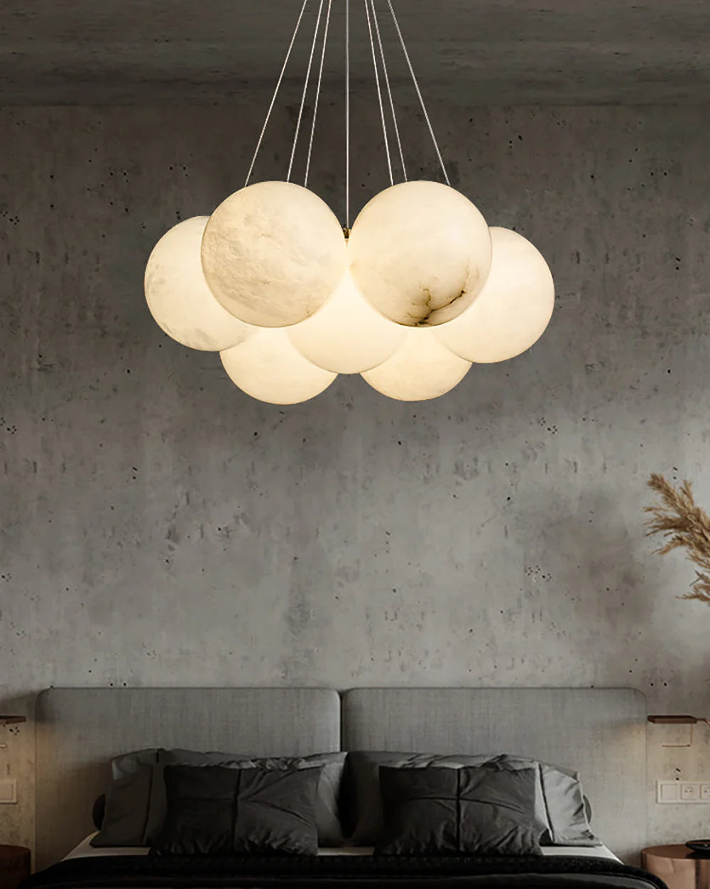 Lunar Alabaster Spherical Chandelier