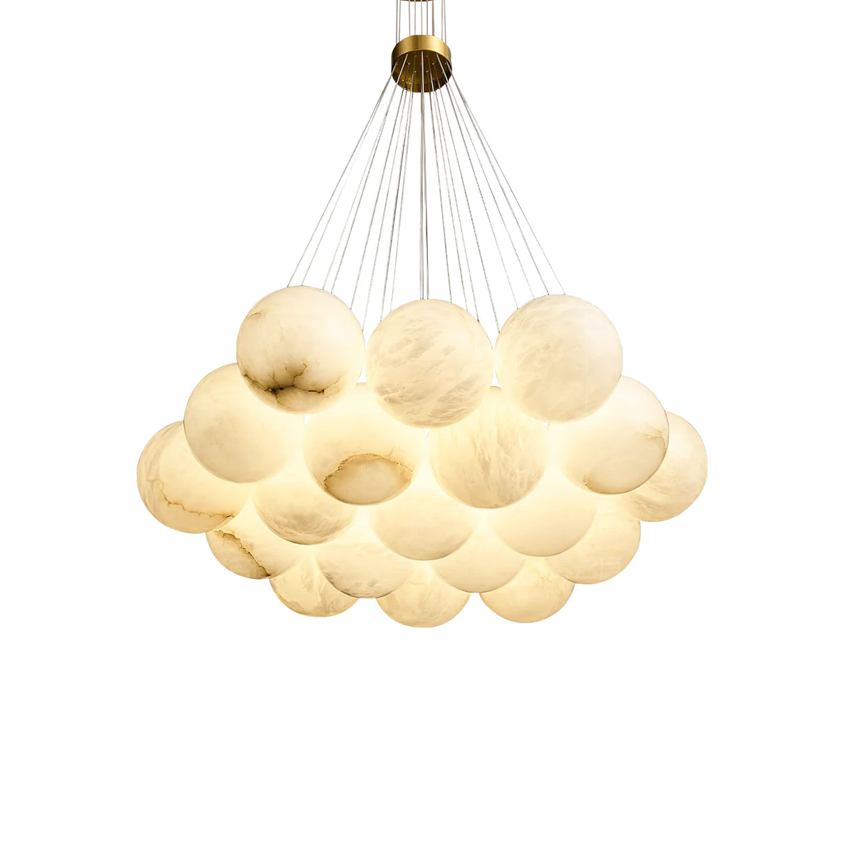 Lunar Alabaster Spherical Chandelier