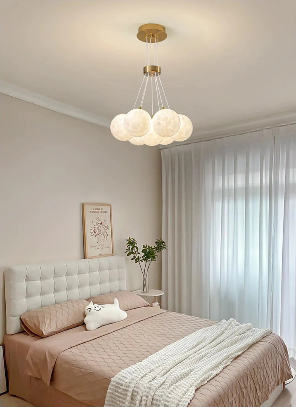 Lunar Alabaster Spherical Chandelier