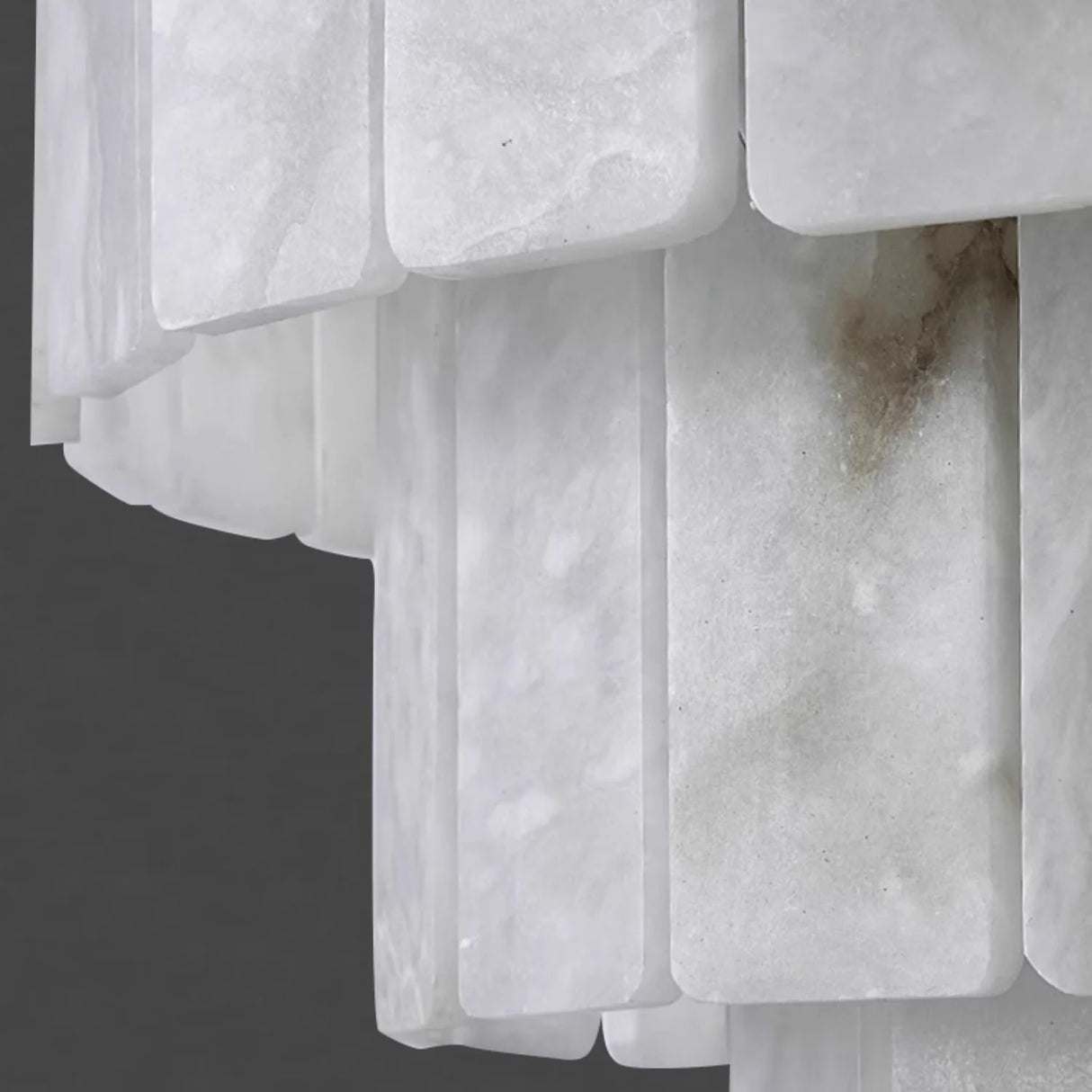 Luxurious Cascading Snow Plaster Chandelier