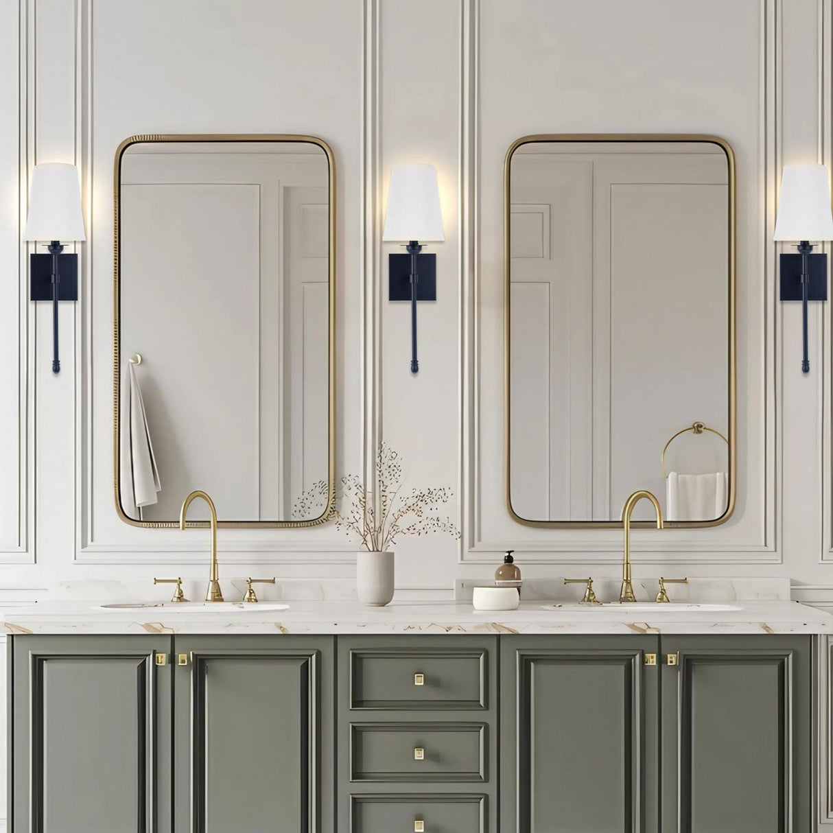 Manor Modern Traditional 1-Light Wall Sconce Light