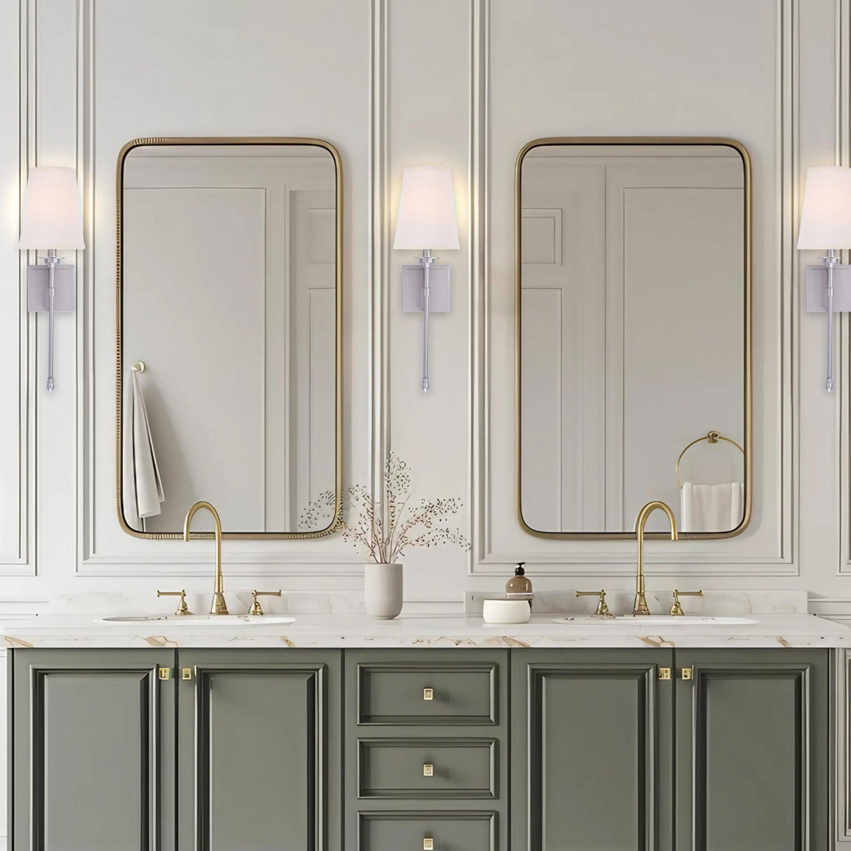 Manor Modern Traditional 1-Light Wall Sconce Light