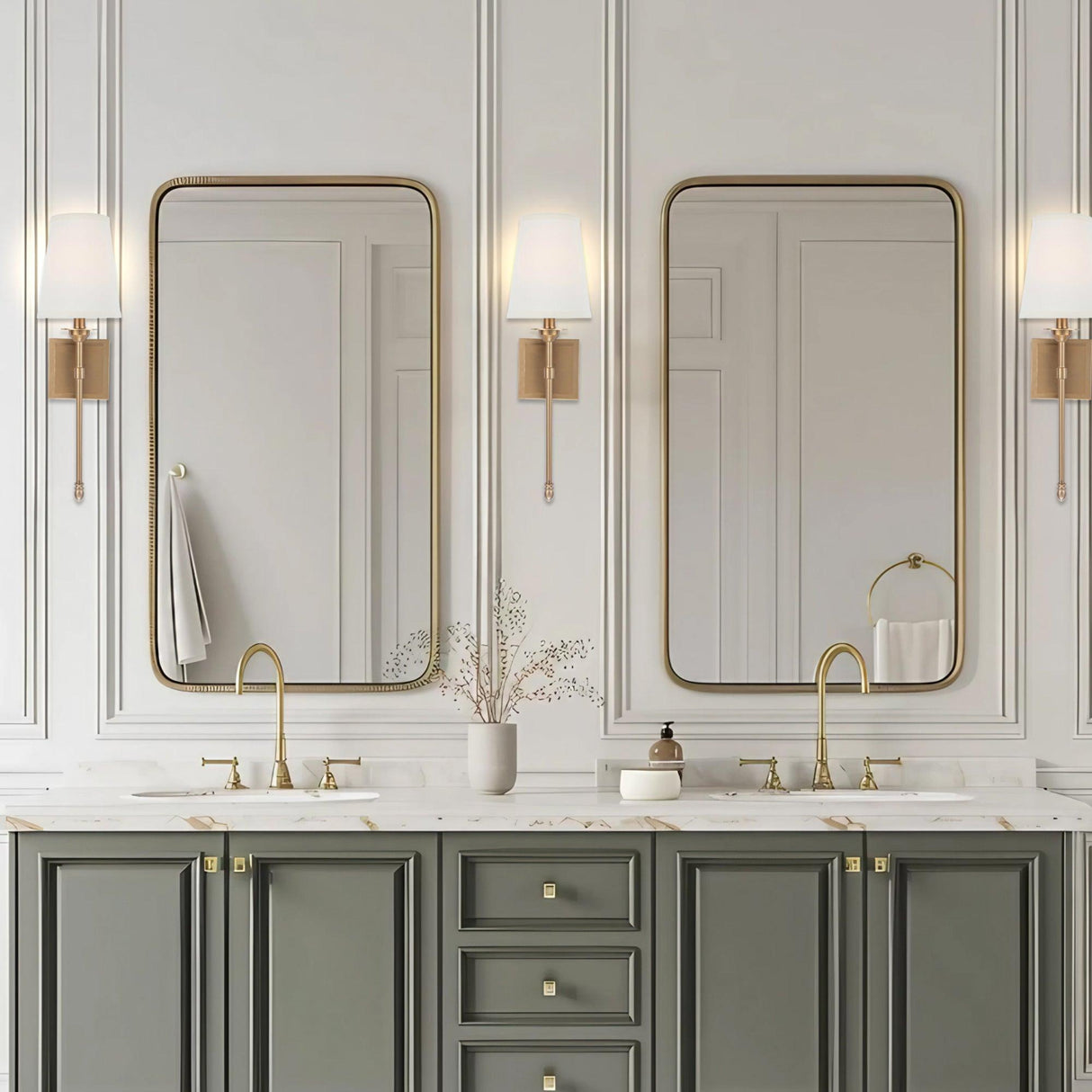 Manor Modern Traditional 1-Light Wall Sconce Light