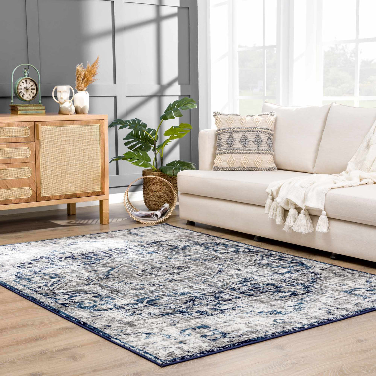 Hauteloom Buenaventura Navy Area Rug - Promo