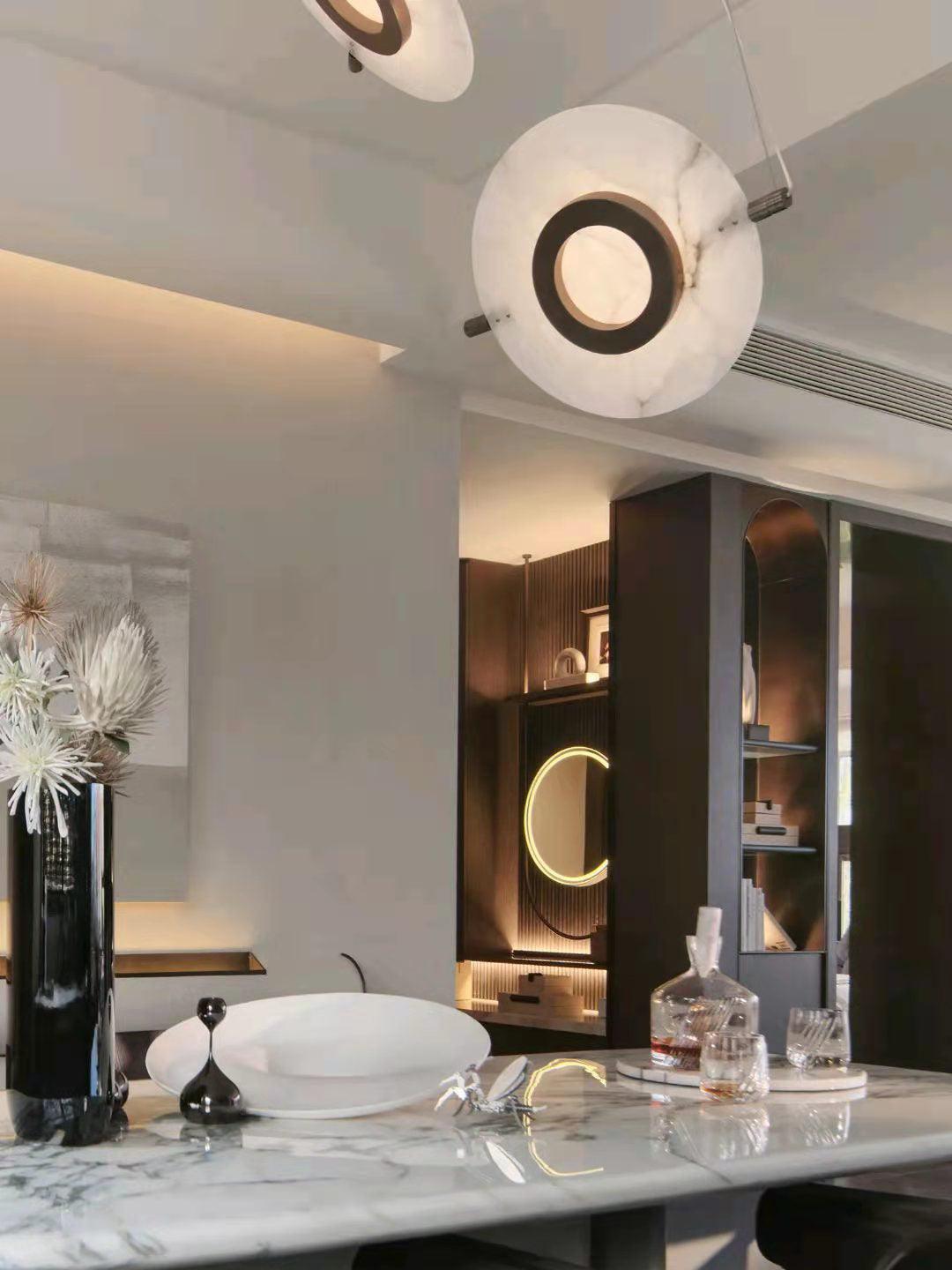 Magma Alabaster Pendant Lamp