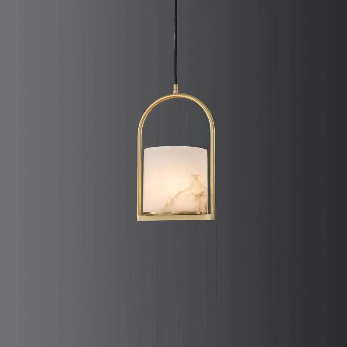 Marble Cylinder Pendant Light