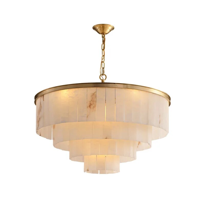 Alabaster Tiered Chandelier