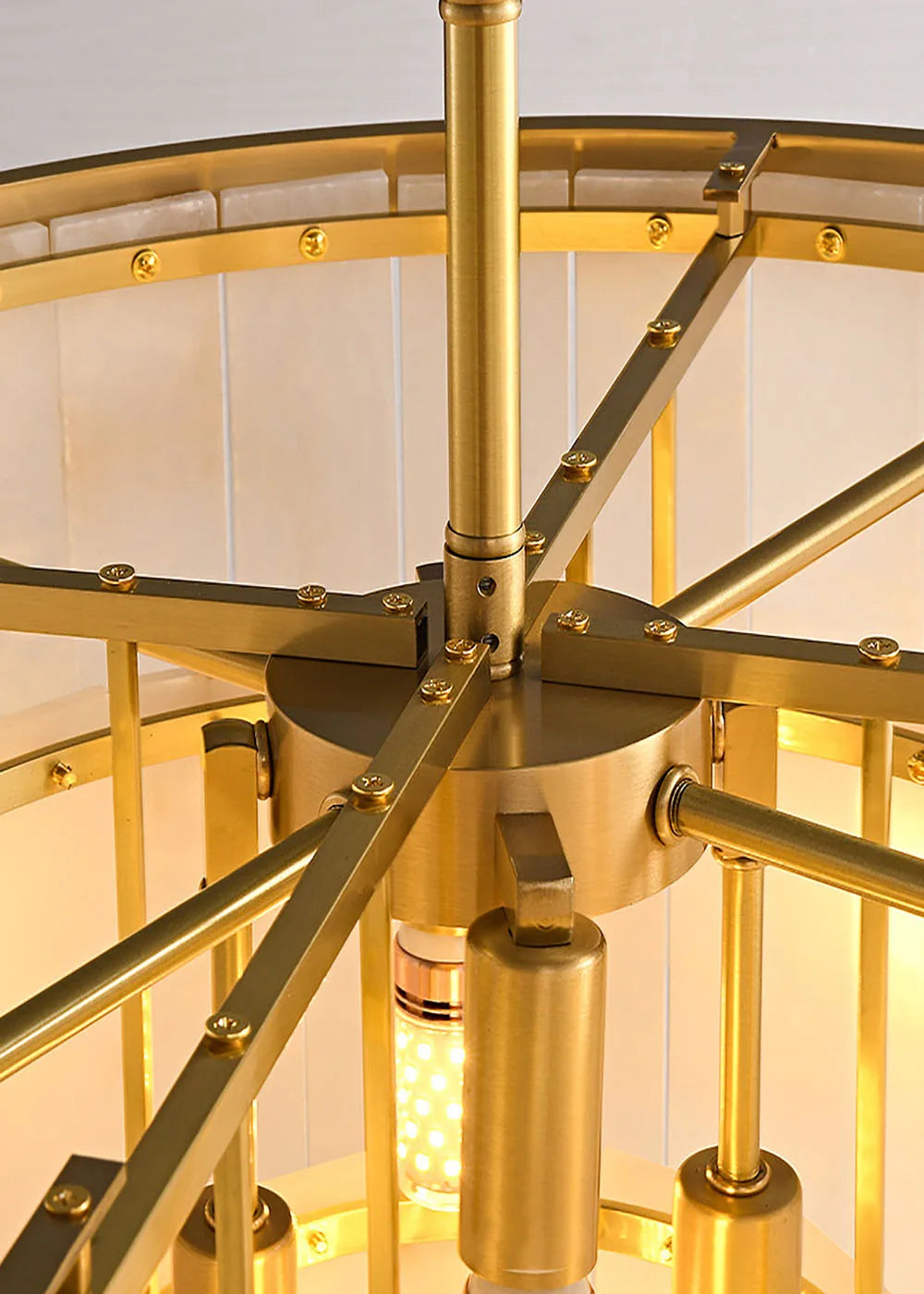 Alabaster Tiered Chandelier