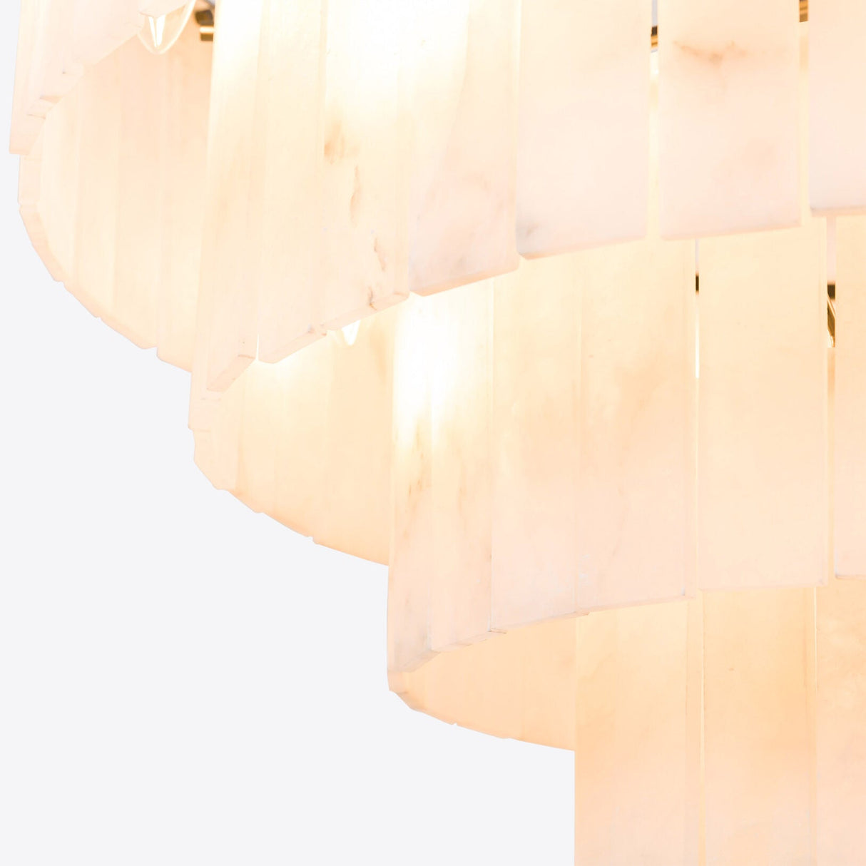 Alabaster Tiered Chandelier