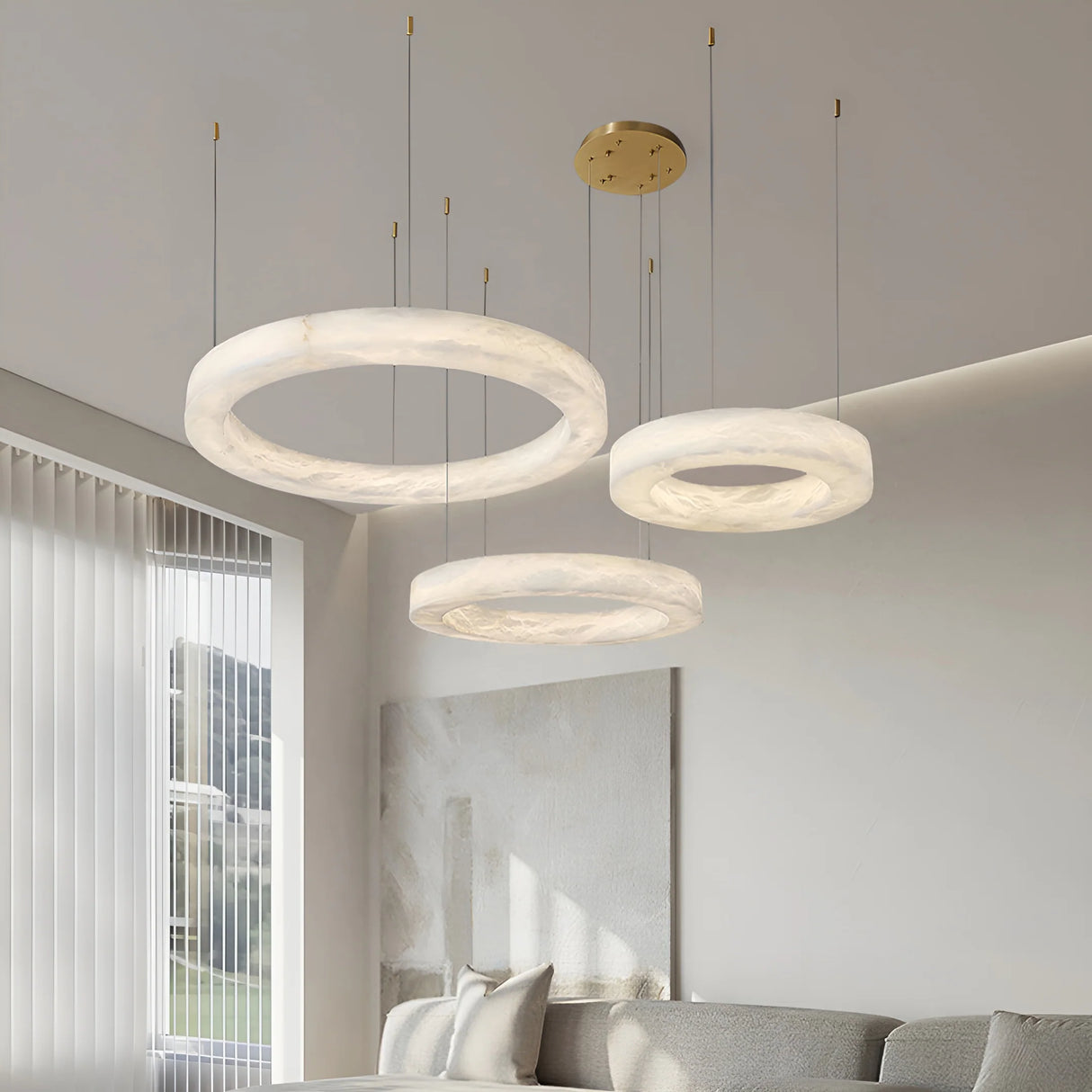 Marika Alabaster Chandelier