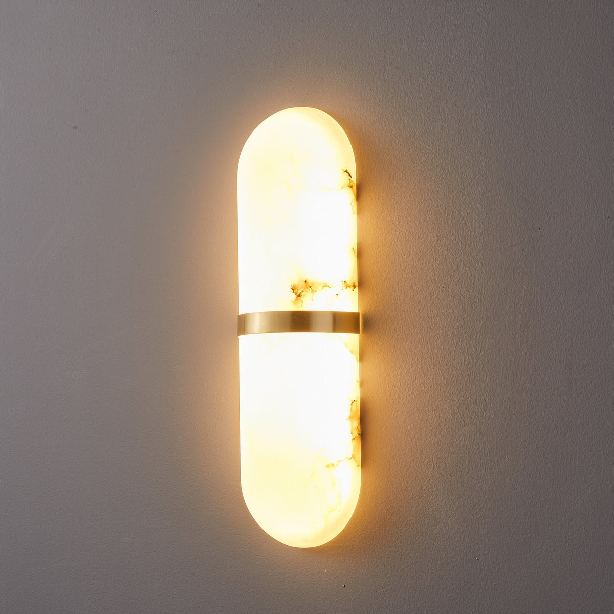 Melange Pill Form Alabaster Wall Light