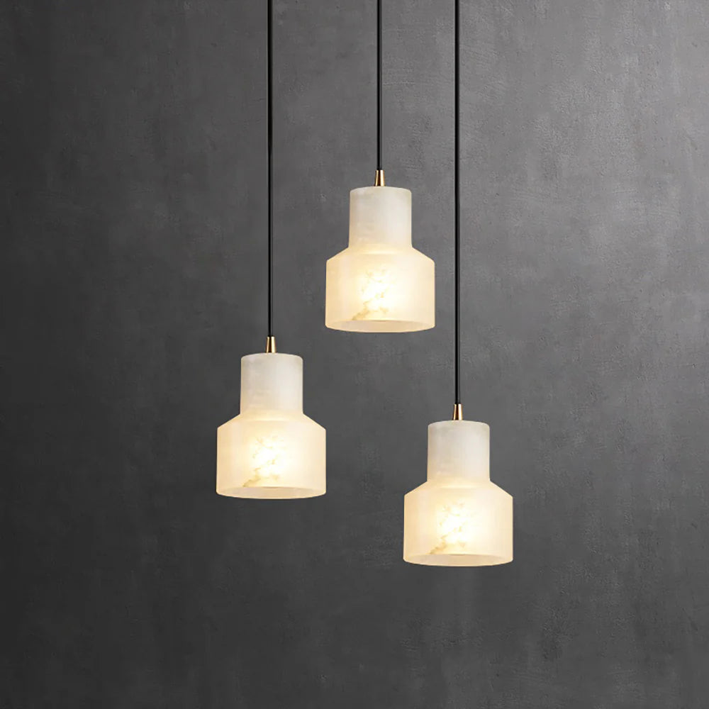 Modern Alabaster Millson Pendnat Light