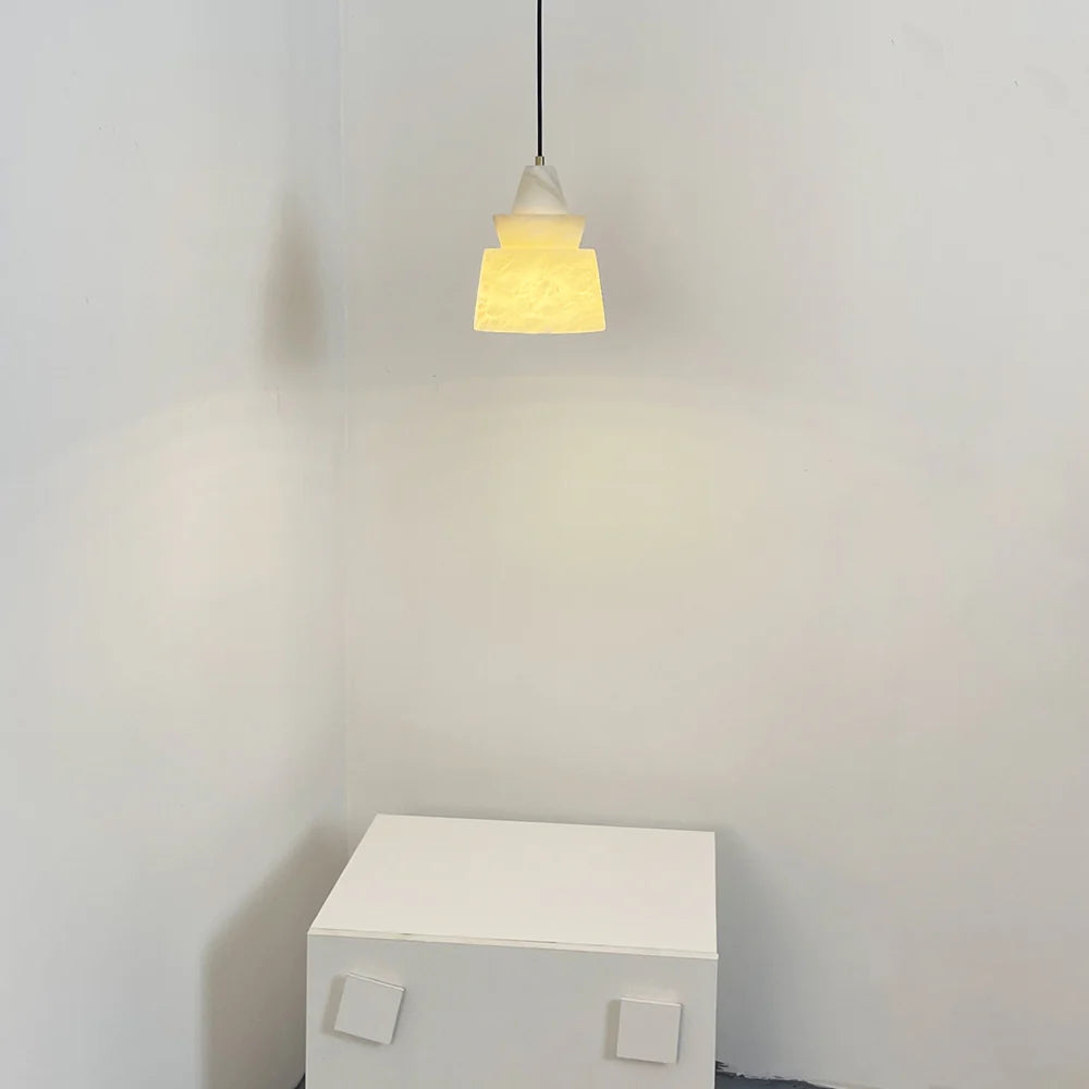 Modern Alabaster Pendant Light