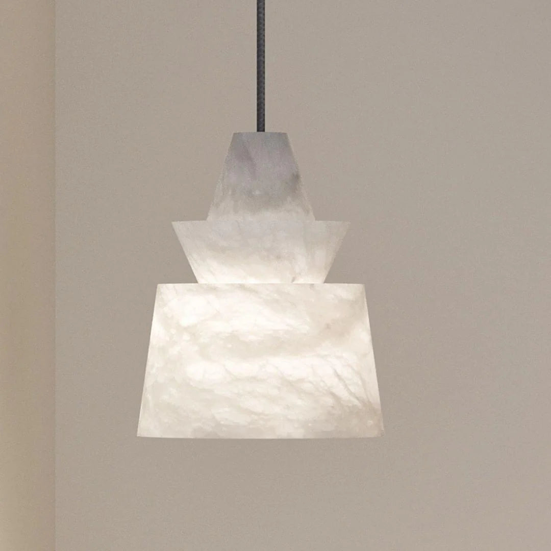 Modern Alabaster Pendant Light