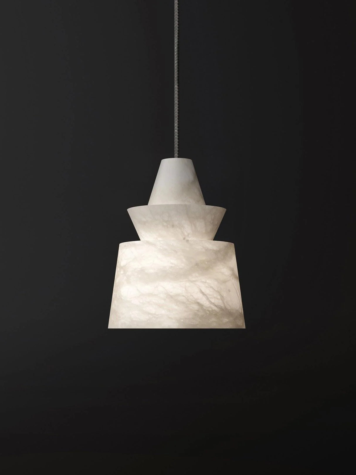 Modern Alabaster Pendant Light