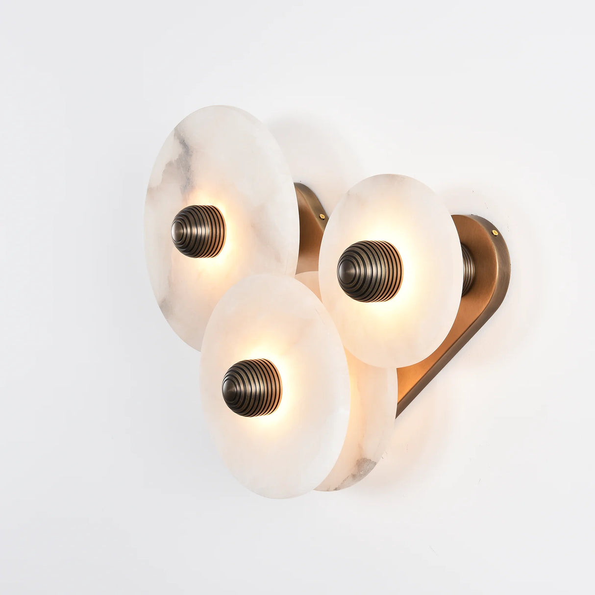 Modern Alabaster Round Wall Lamp
