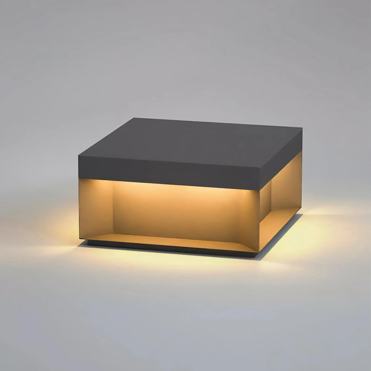 Modern Black Square Box Outdoor Light