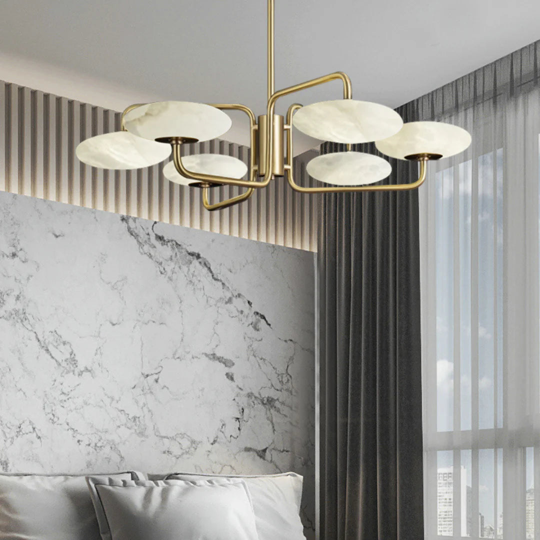 Modern Chinese Marble Chandelier