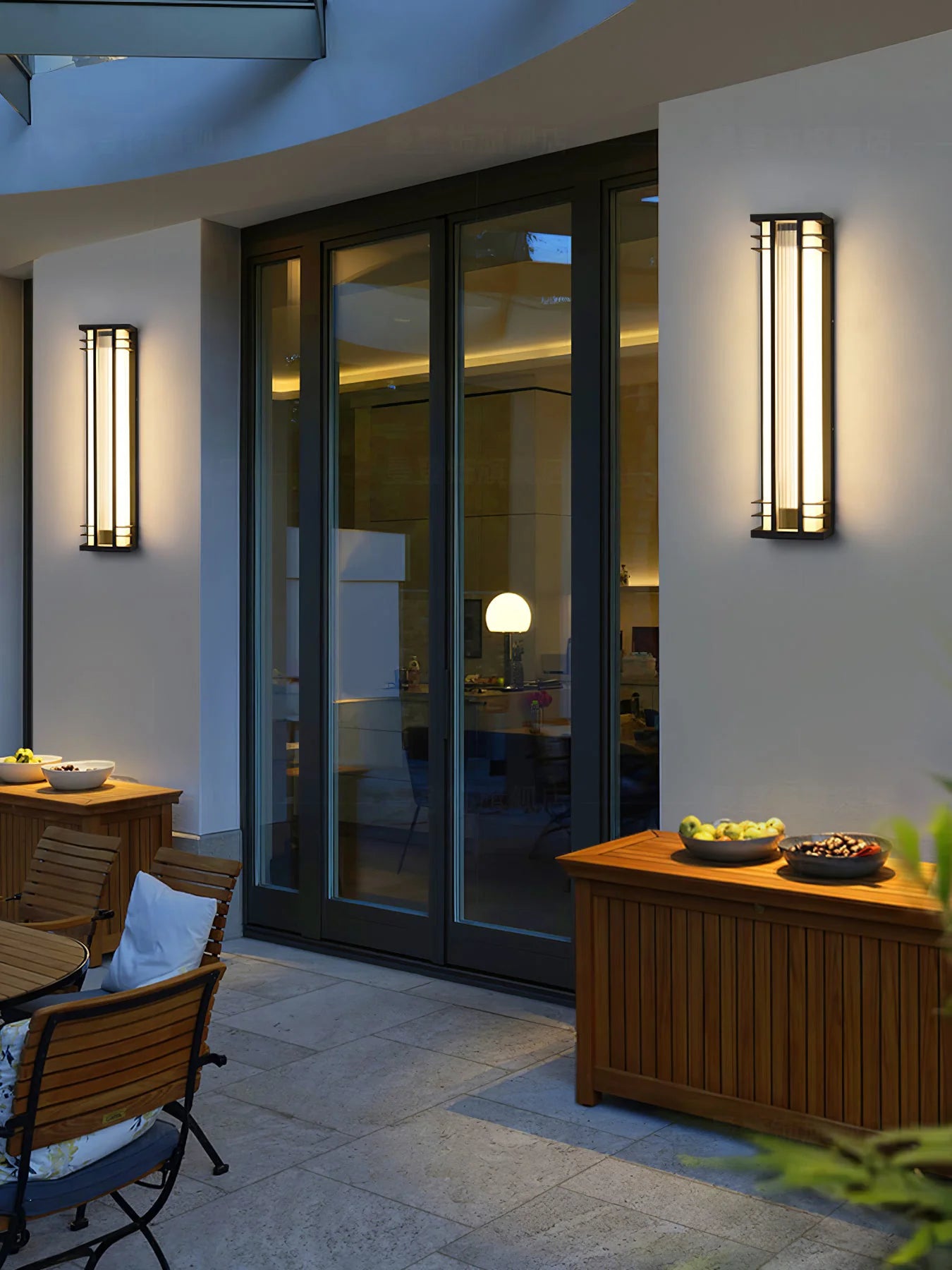 Double Axis Long Outdoor Wall Lamp