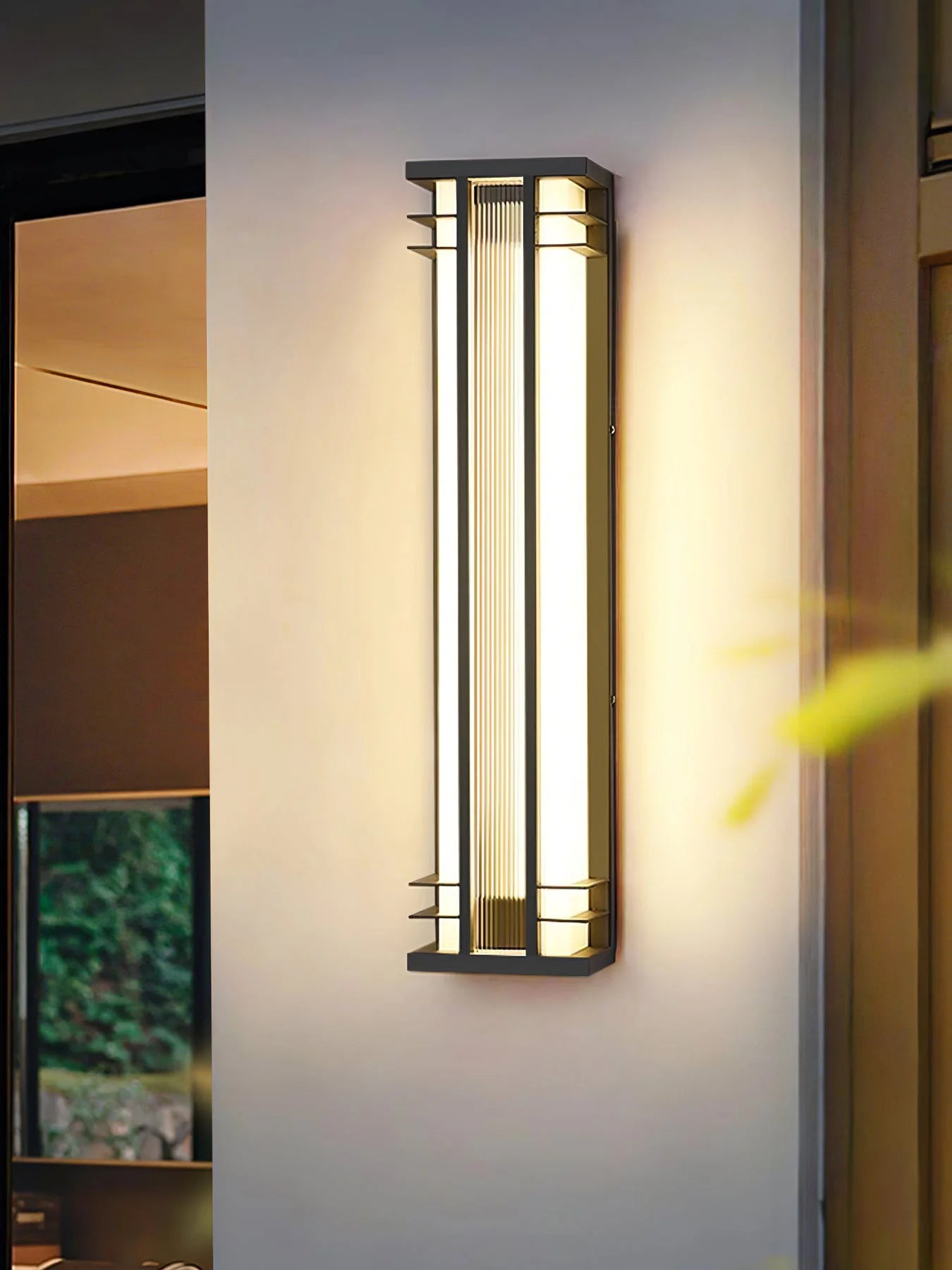 Double Axis Long Outdoor Wall Lamp