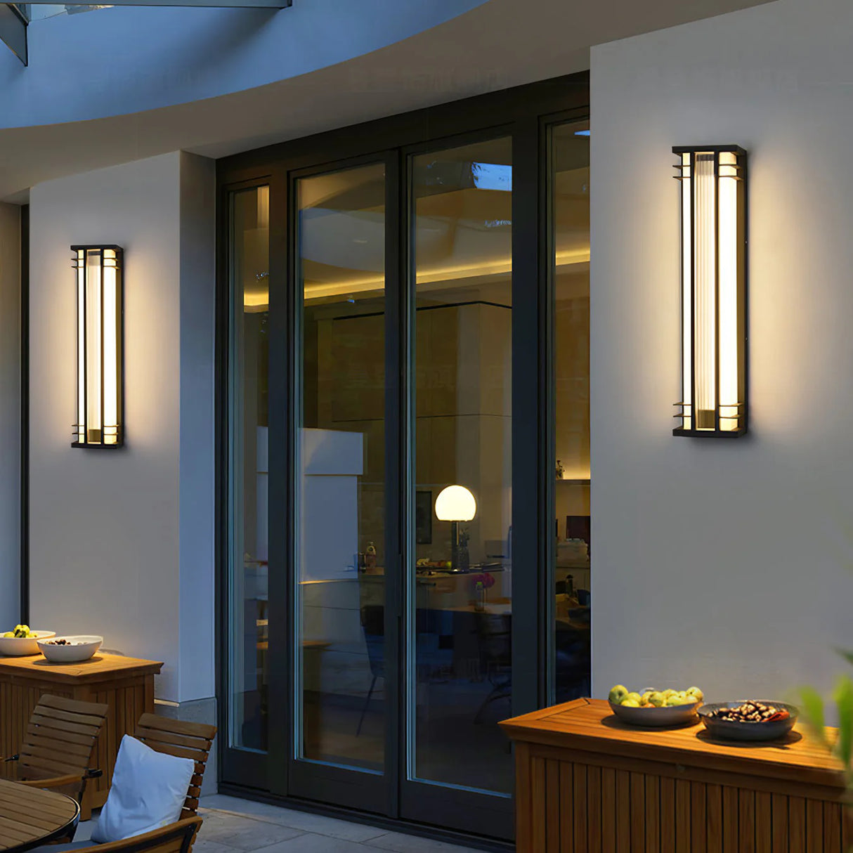 Double Axis Long Outdoor Wall Lamp