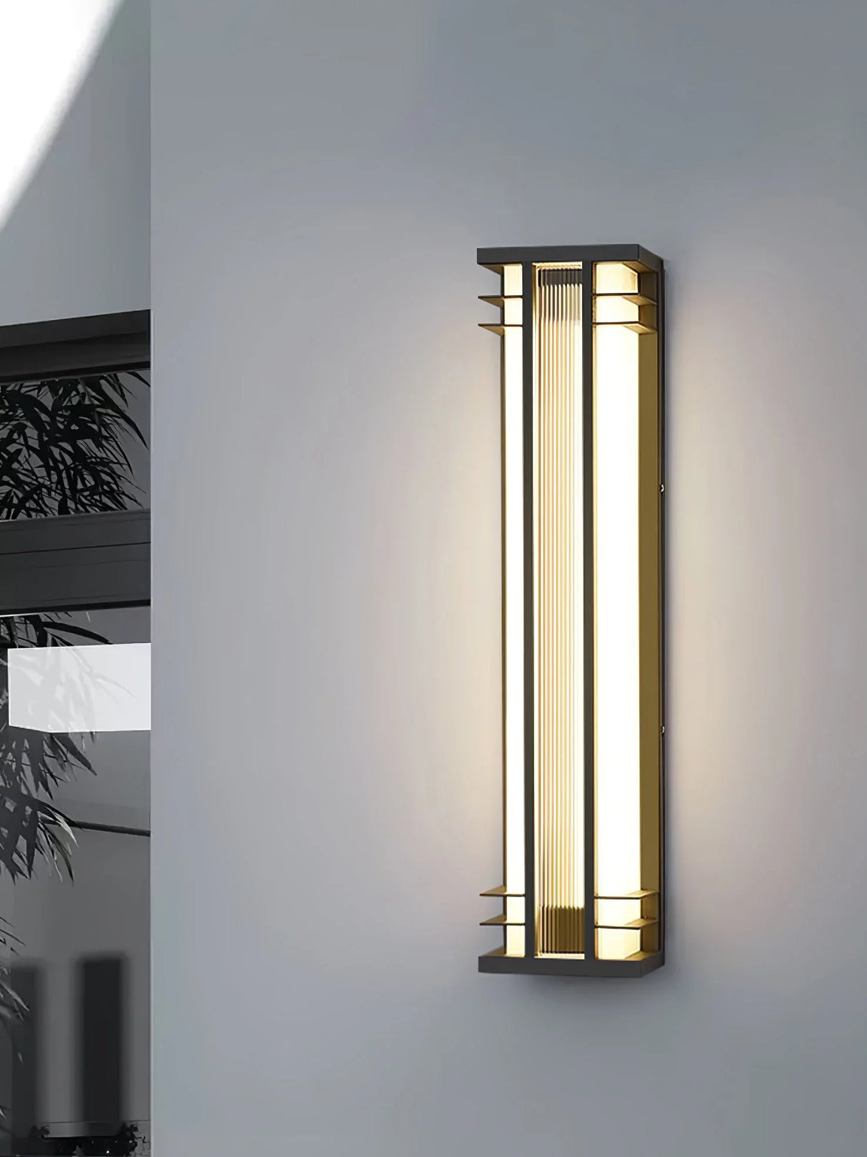 Double Axis Long Outdoor Wall Lamp