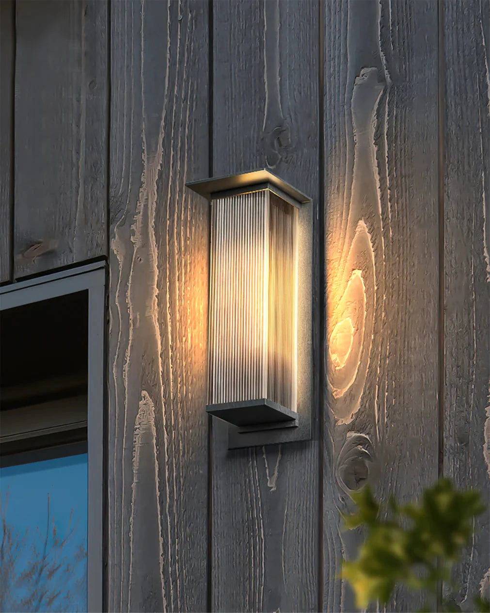 Modern Rectangle Oleron Box Outdoor Wall Lamp